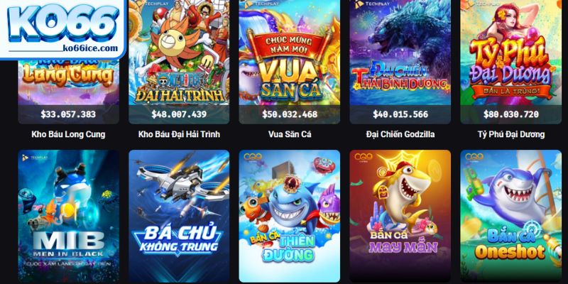 Giới thiệu tổng quan sảnh bắn cá KO66